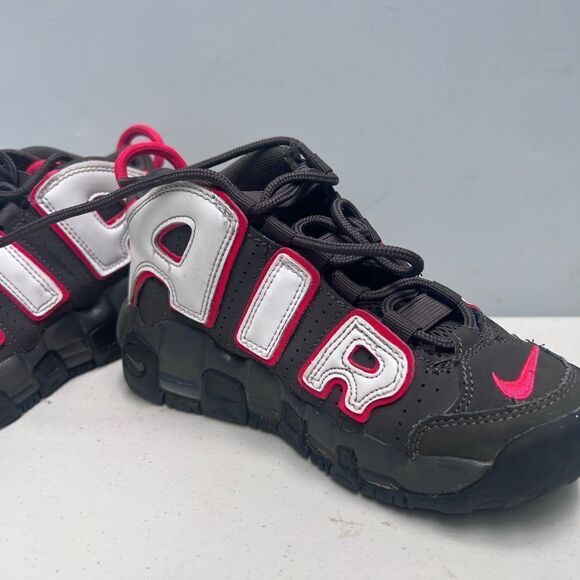 Nike Air More Uptempo Retro GS GRAY/BLACK/WHITE/Pink  DH9719-200 1Y - Picture 3 of 7